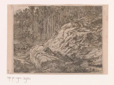 Bron van een beek in een bergachtig landschap