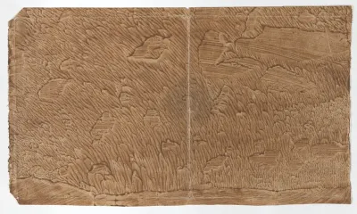 Brown paste paper book cover