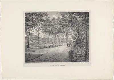 Brug bij de hoge vijver
