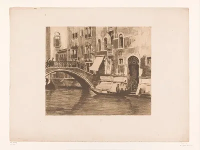 Brug bij het Campo Sant' Angelo, Venetië