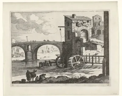 Brug en watermolen