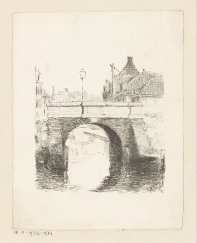 Brug in een stad
