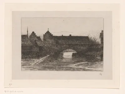 Brug over de Pegnitz in Neurenberg