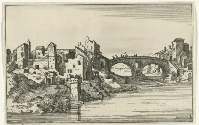 Brug over de rivier