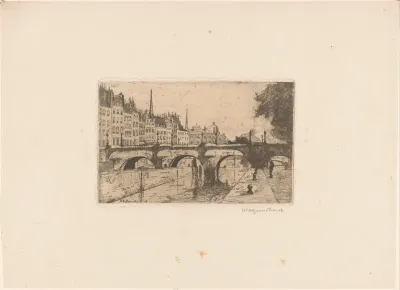 Brug over de Seine in Parijs