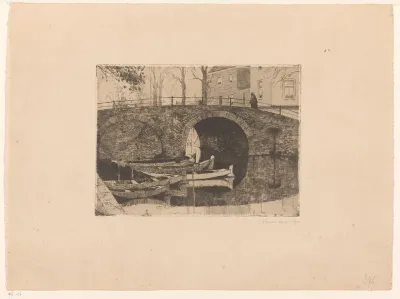 Brug over een gracht