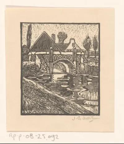 Brug over een vaart