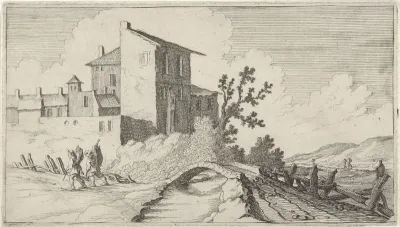 Brug voor ommuurde gebouwen