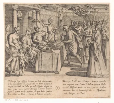 Bruiloft van prins Ruy Velazquez met doña Lambra