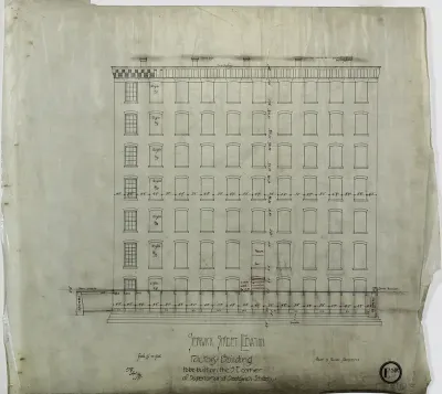 Brunswick Balke and Collender Company Factory Building, Chicago, Illinois, Elevation