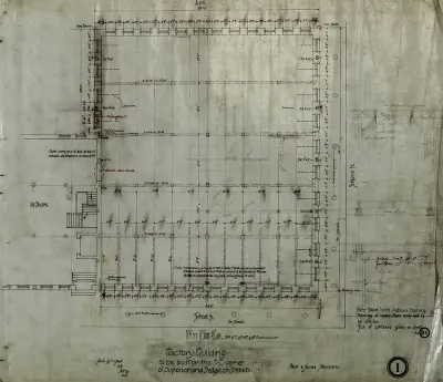 Brunswick Balke Collender Company Factory Building, Chicago, Illinois, First Floor Plan