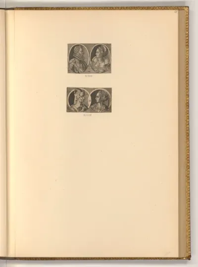 Brustbilder zweier Paare