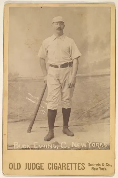 Buck Ewing, Catcher, New York, from the series Old Judge Cigarettes
