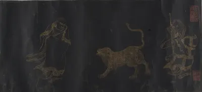 Buddhist Scroll: The Eighteen Luohans