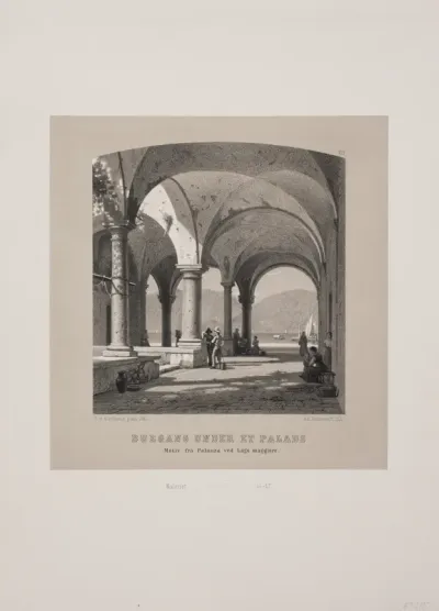 Buegang under et palads