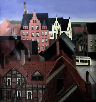 Buildings in Linden. View onto the Limmerstrasse.