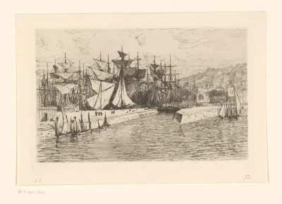 Buitenhaven en dokken in Honfleur