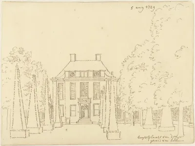 Buitenplaats van Gerard van Loon; vooraanzicht