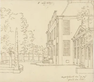 Buitenplaats van Gerard van Loon, zijaanzicht