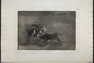Bullfights:  Manly Courage of the Celebrated Pajuelera in (the Ring) at Saragosa