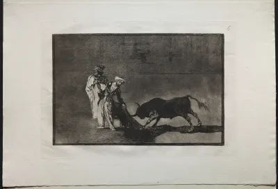 Bullfights:  The Moors Make a Different Play in the Ring Calling the Bull with the Burnous