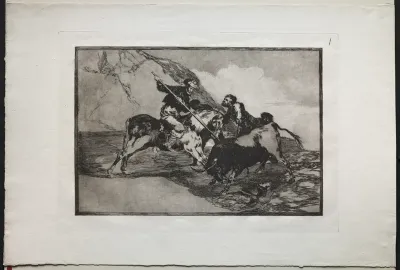 Bullfights:  The Way in Which the Ancient Spaniards Hunted Bulls on Horseback in the Open Country