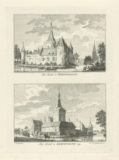 Burcht te Kervenheim, 1743