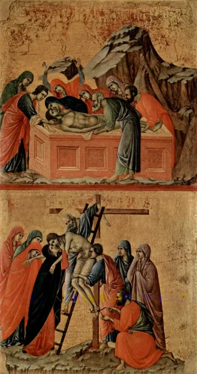 Burial of Christ (top); Descent from the Cross (bottom)