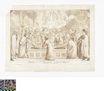 Burial of the holy mother Mary