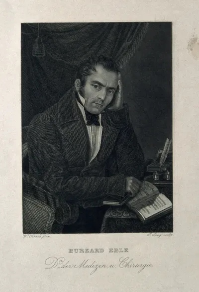 Burkard Eble. Engraving by J. Jung after W. Kraus
