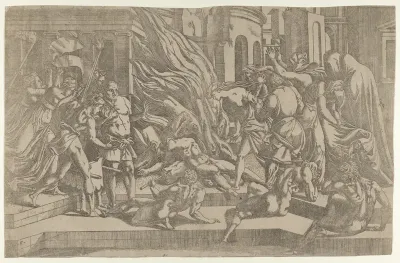 Burning of a corpse