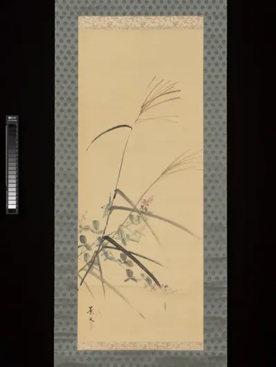 Bush Clover, Grass and Cricket