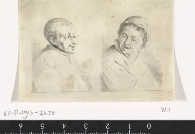 Bust of a Man and a Woman