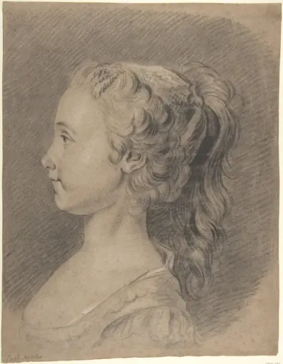 Bust of a Young Girl, Profile to Left