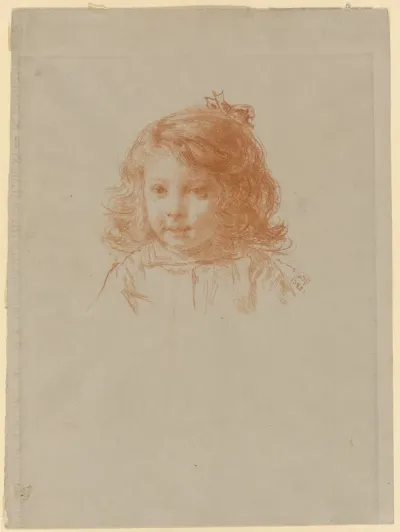 Bust of a Young Girl (recto); Profile of a Young Girl (verso)