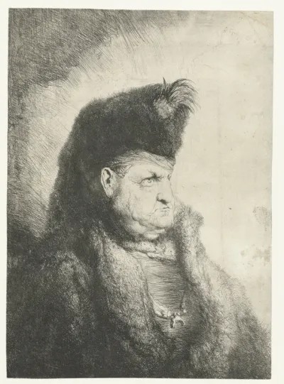 Bust of an Oriental with a Fur Hat