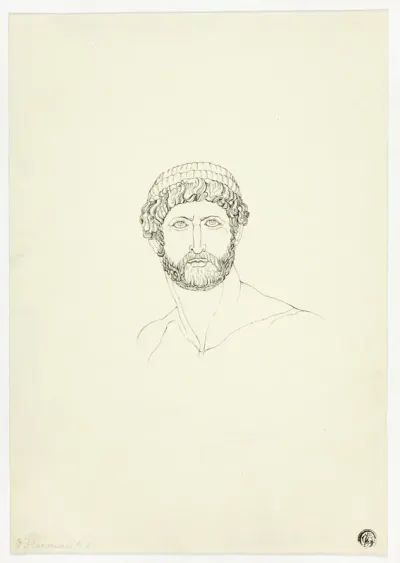 Bust of Bearded Man