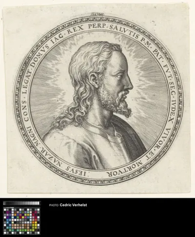 Bust of Christ facing right