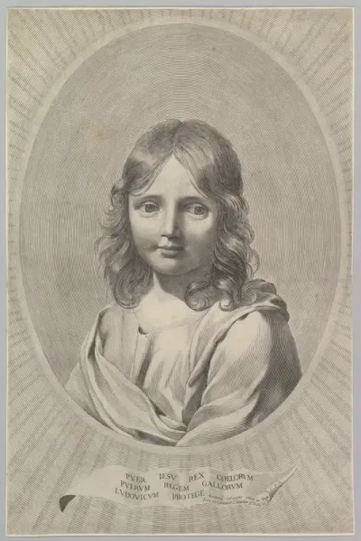 Bust of Jesus as a Child in an Oval