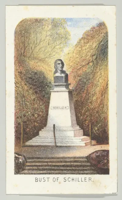 Bust of Schiller, from the series, Views in Central Park, New York, Part 3