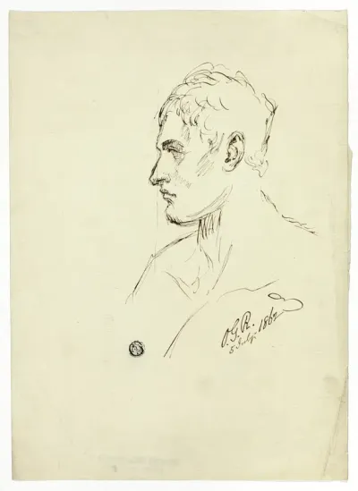 Bust of Young Man in Profile