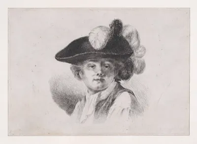 Bust Portrait of Man in a Plumed Hat