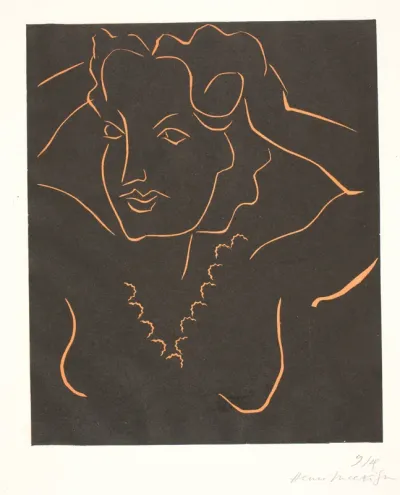 Buste de femme (Femme se coiffant)