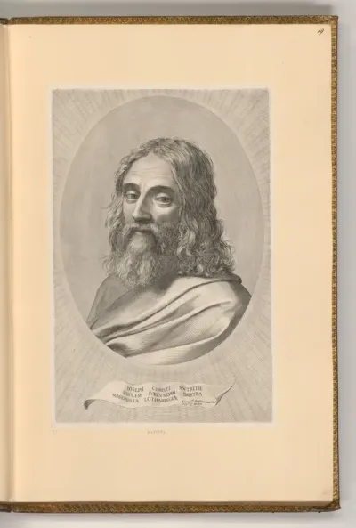 Büste des hl. Josef in einem Oval