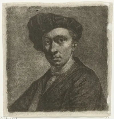 Buste van een jongeman met een baret