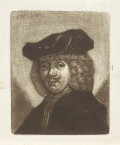 Buste van een man met een baret