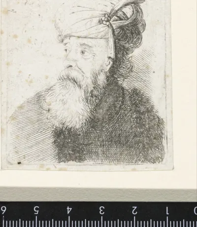 Buste van een man met tulband en baard
