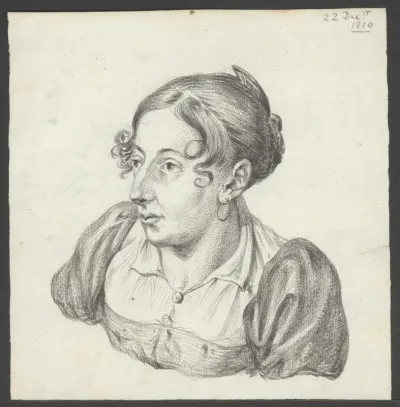 Buste van een onbekende jonge vrouw