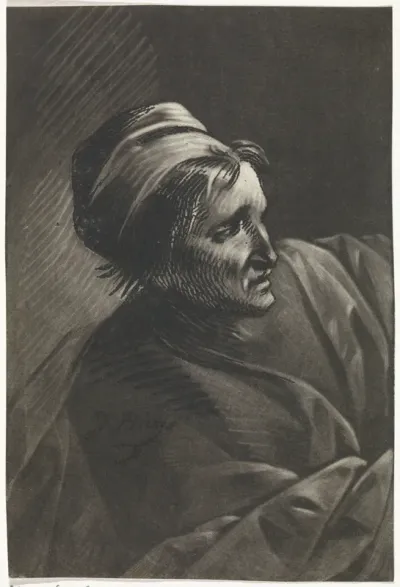 Buste van een vrouw, in profiel