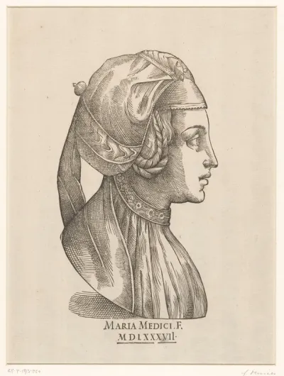 Buste van een vrouw, mogelijk een zelfportret van Maria de' Medici